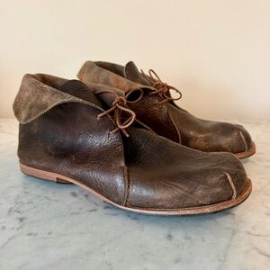 CYDWOQ Tibet Lace-Up Boots Brown Leather SZ 39.5